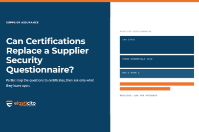 Can Certifications Replace a Supplier Security Questionnaire
